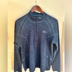 REI Navy Quarter-Zip Pullover